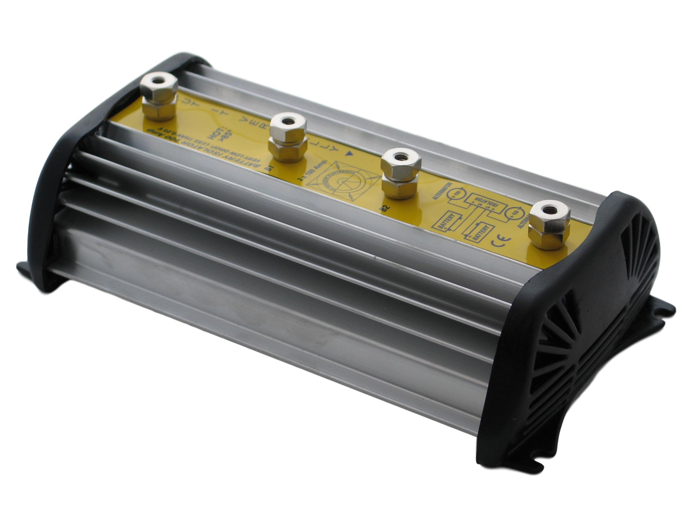 Battery isolators 2x140A “very low drop”