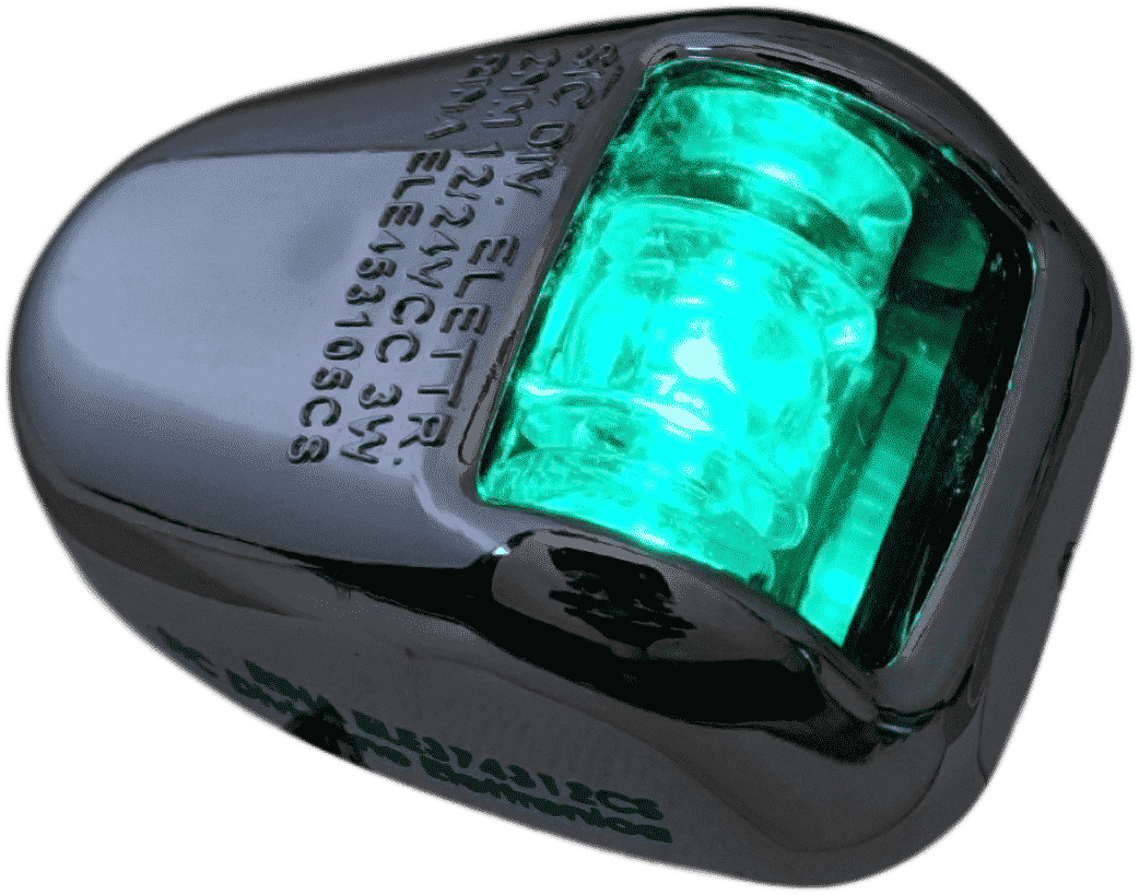 Navigation light orionis a 112,5° starboard (starboard) green - stainless steel led