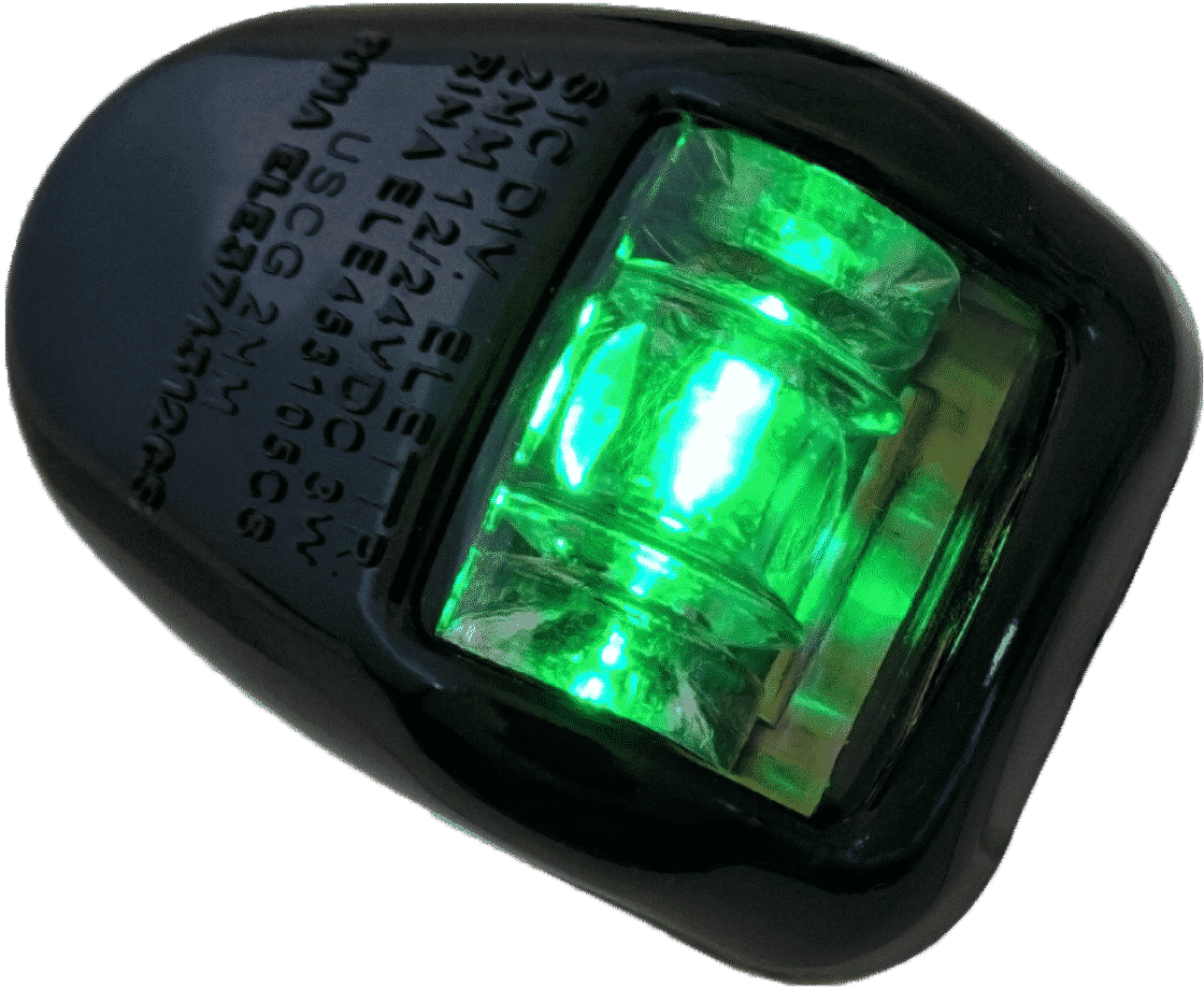 Navigation light orionis a 112,5° starboard (starboard) green - black led