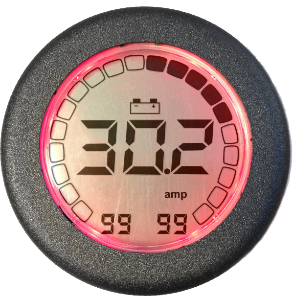 Battery charge level gauge (reprogrammable)