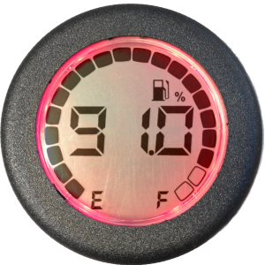 Fuel level gauge 12/24V (reprogrammable)
