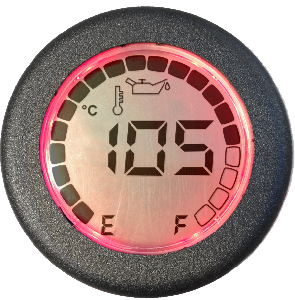 Oil temperature gauge 60-130°C, tipo faria ts2029 (reprogrammable)