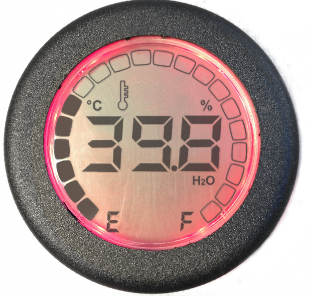 Water temforature gauge (reprogrammable)