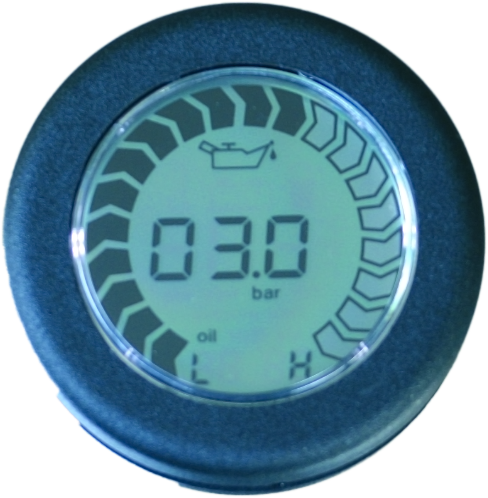 Oil pressure gauge 10 bar 12V (10.00-29/10) (reprogrammable)